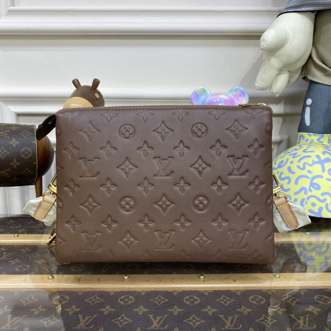 Lv M Louis Vuitton Coussin Pm Bag Taupe Brown Wholesales High