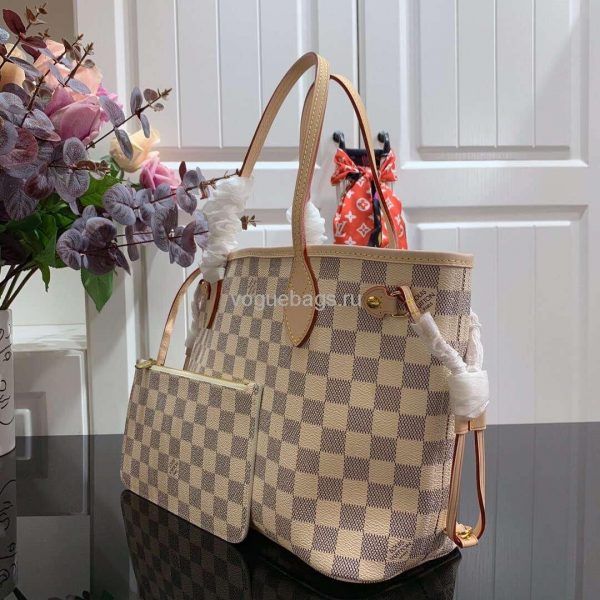 neverfull pm damier azur