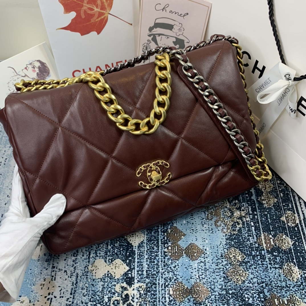 chanel 19 flap bag red