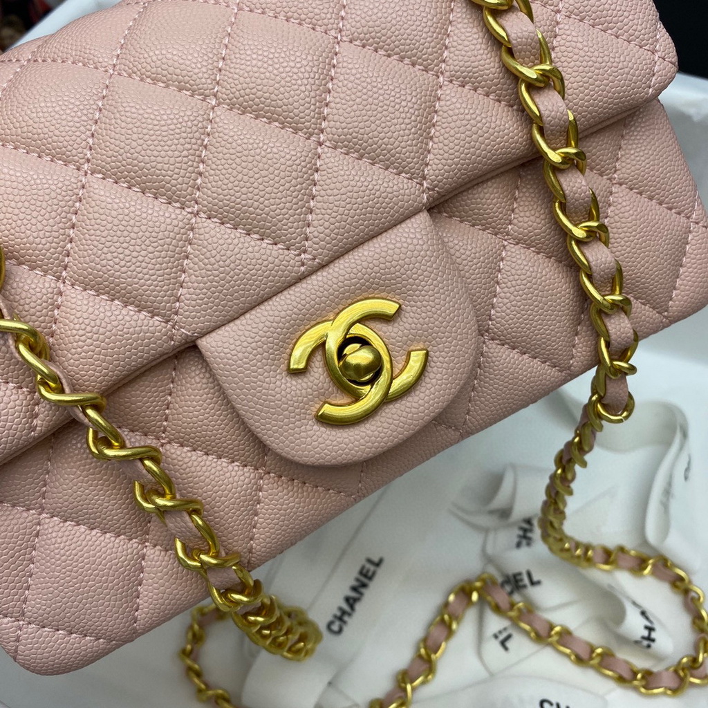 light pink chanel flap bag