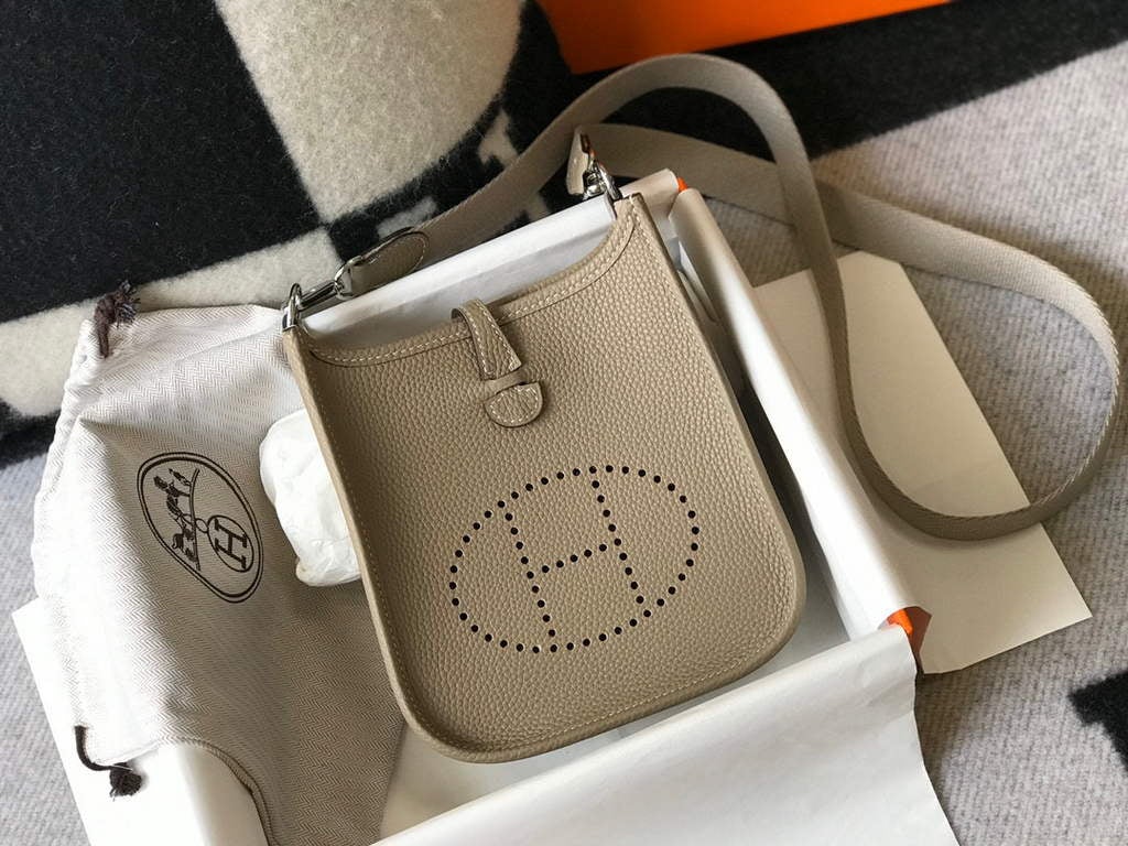 hermes grey evelyne bag