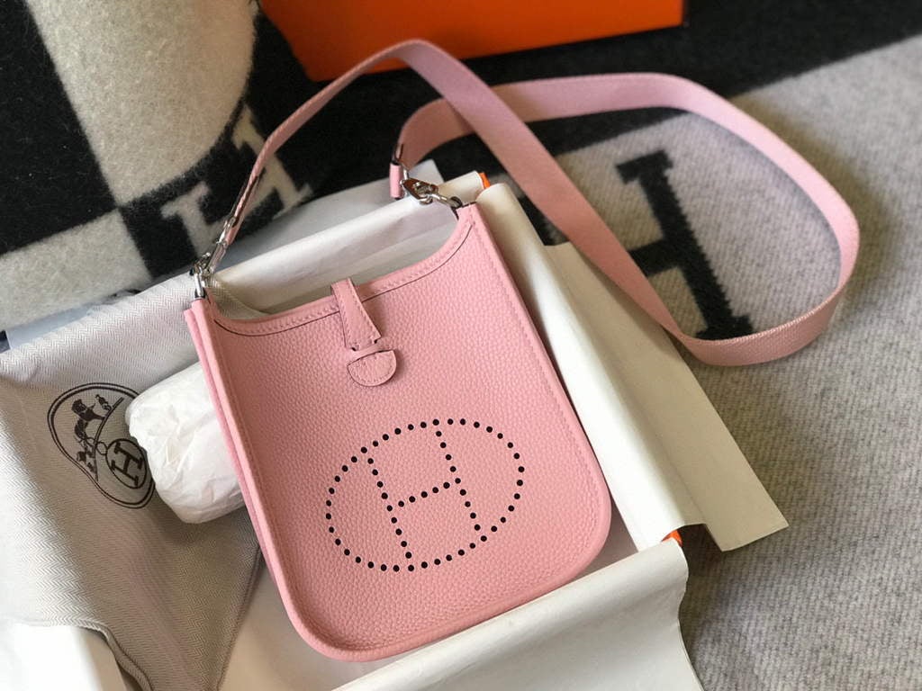 pink hermes crossbody bag