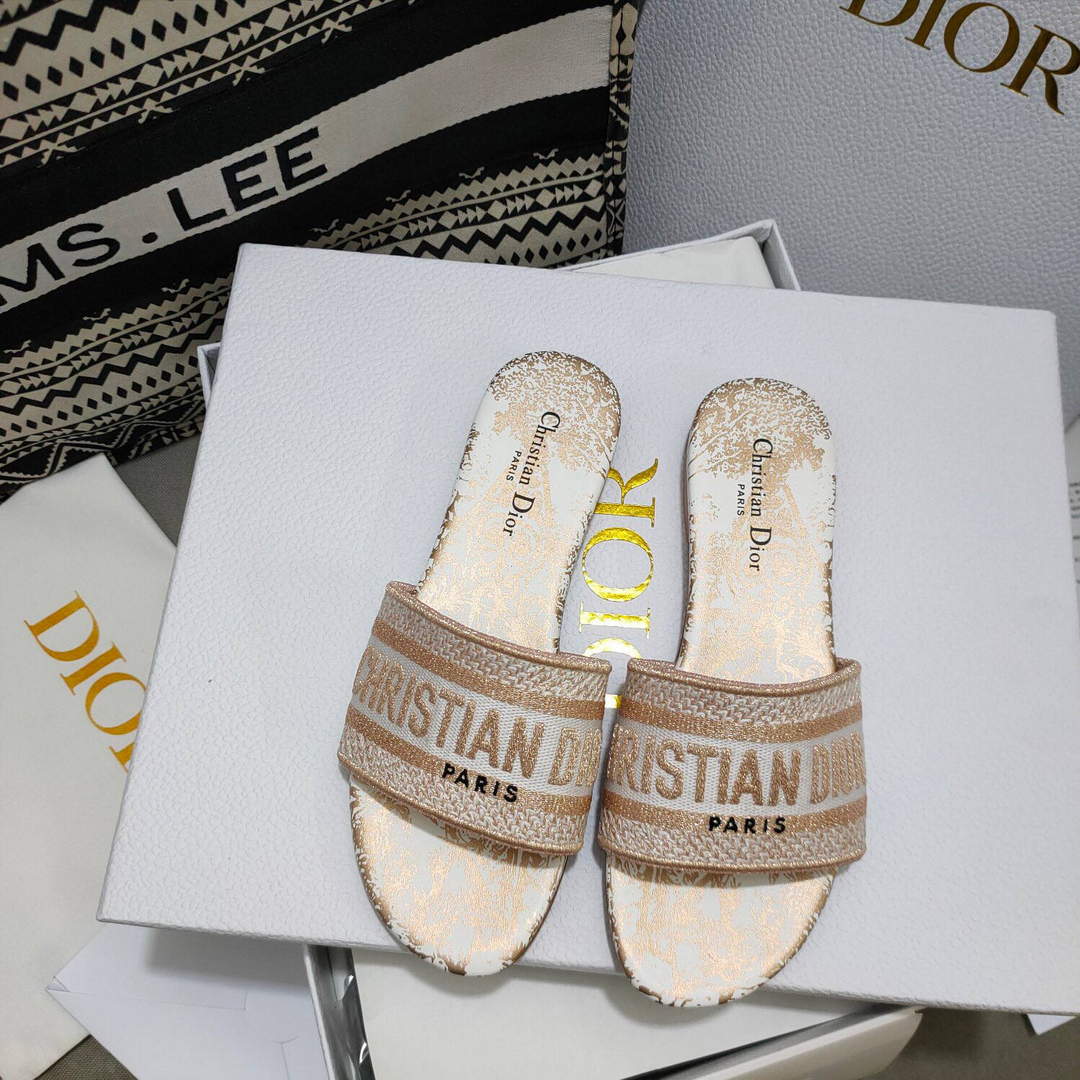 dior woven sandals