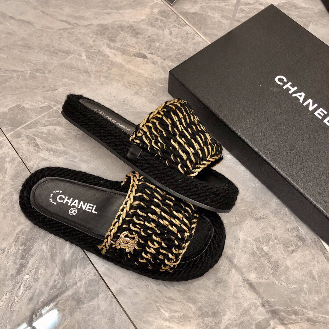 chanel sliders women's