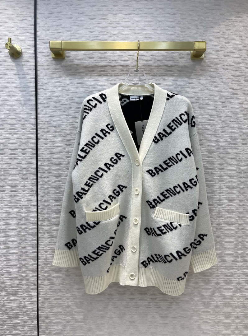 balenciaga cardigan sweater