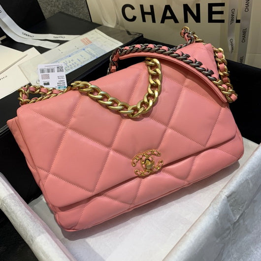 chanel pink maxi