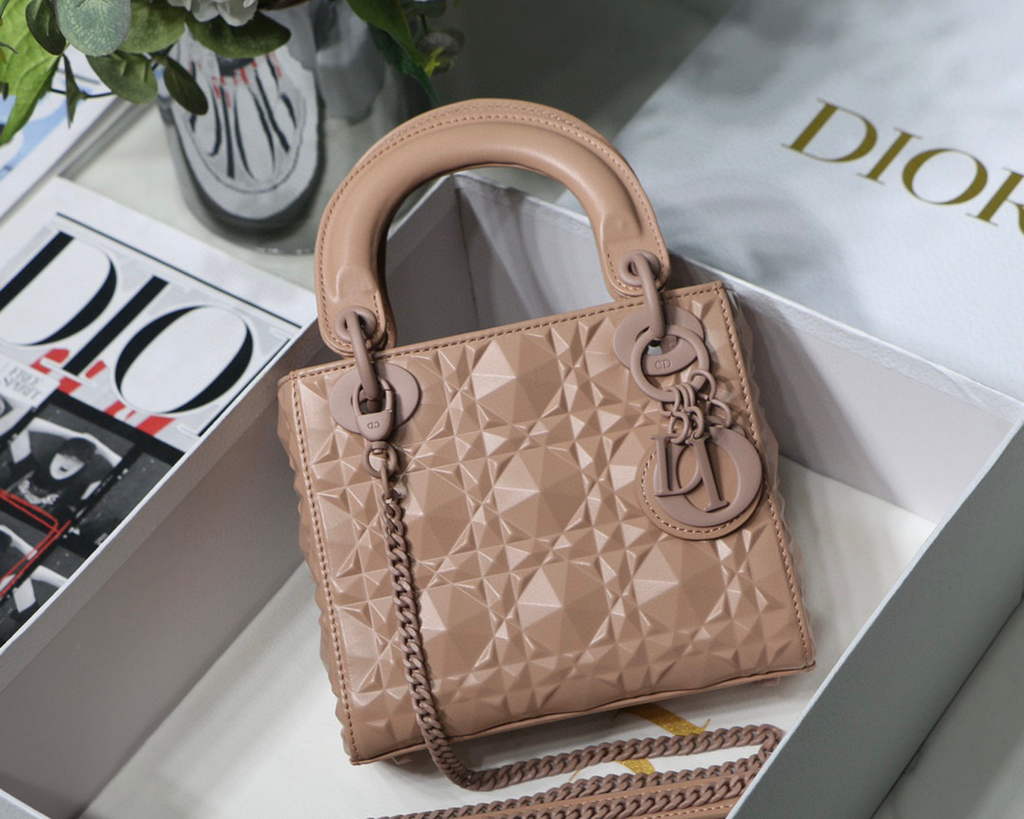 mini lady dior bag nude