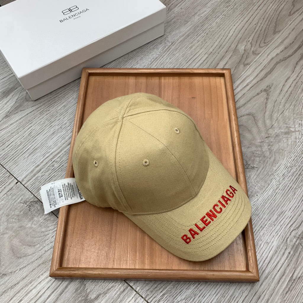 tan balenciaga hat