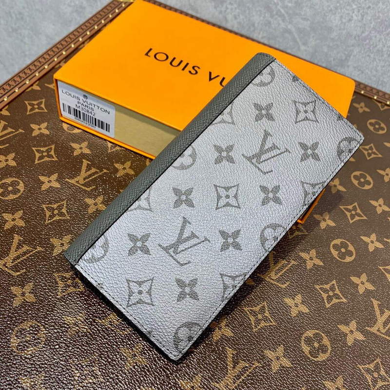 Louis Vuitton Brazza Wallet In Monogram Eclipse Epi