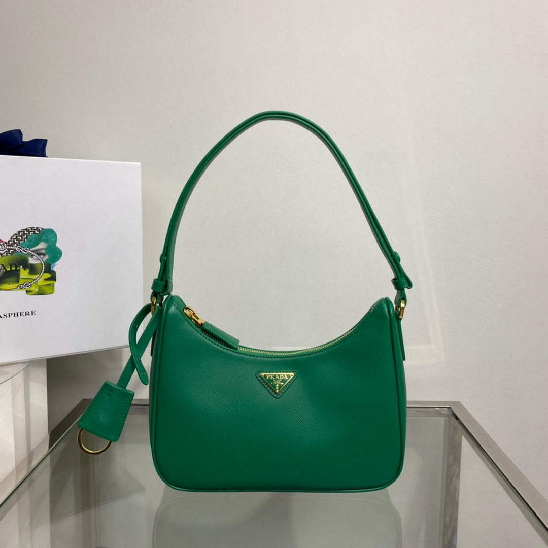 Prada 1BC204 Saffiano Leather Mini-Bag Green - Wholesales High Quality ...