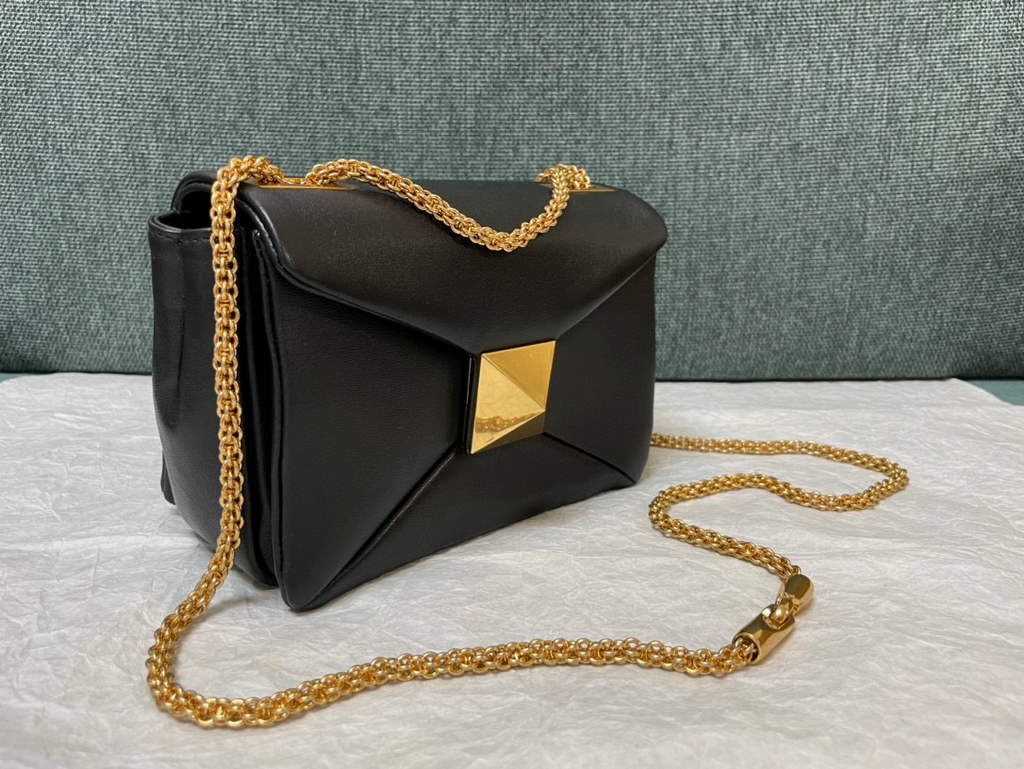 valentino black and gold bag