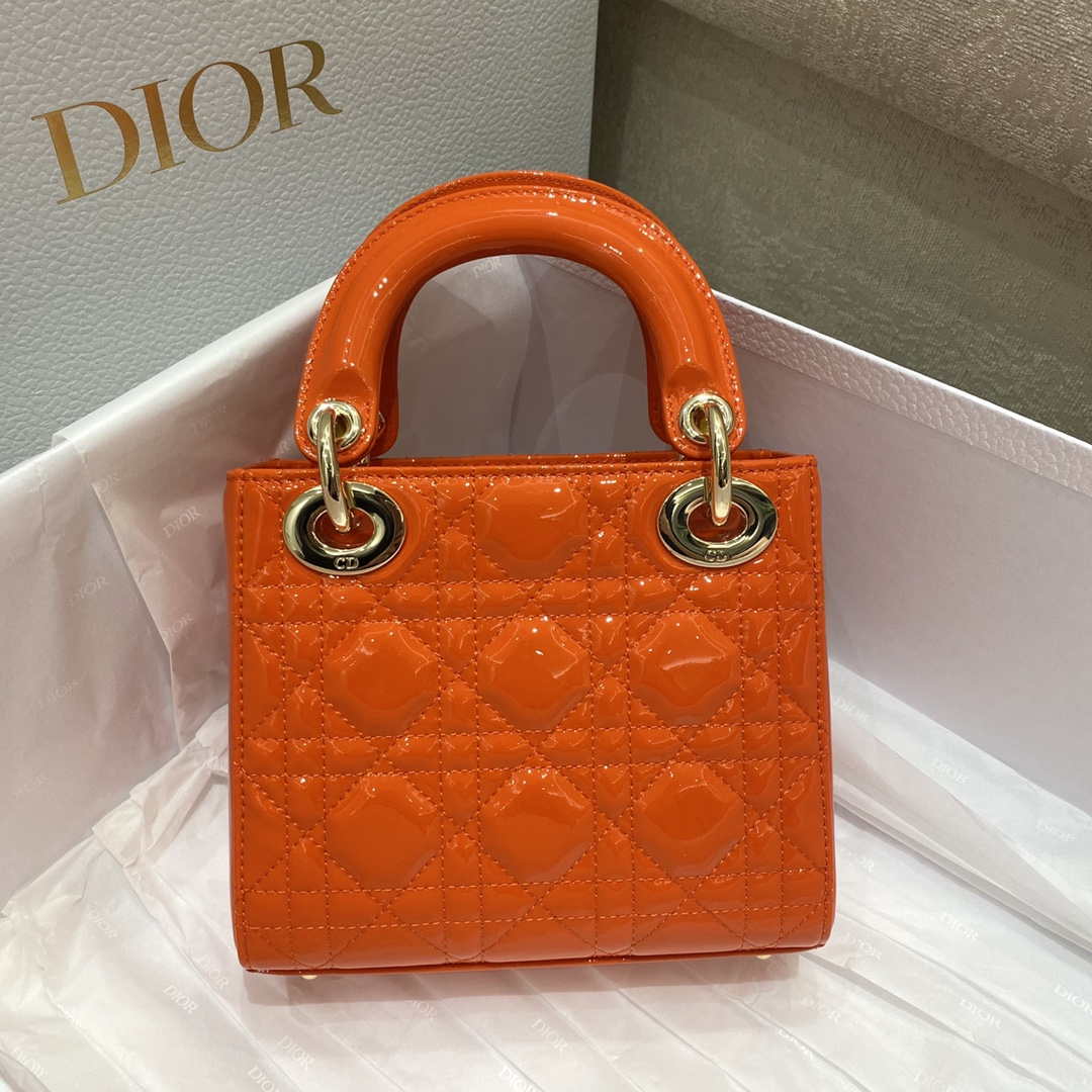 lady dior bag orange