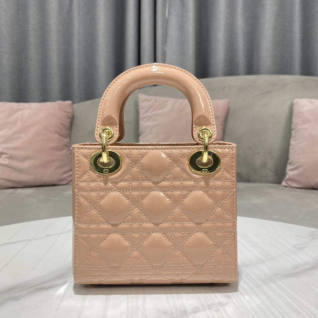 mini lady dior bag nude