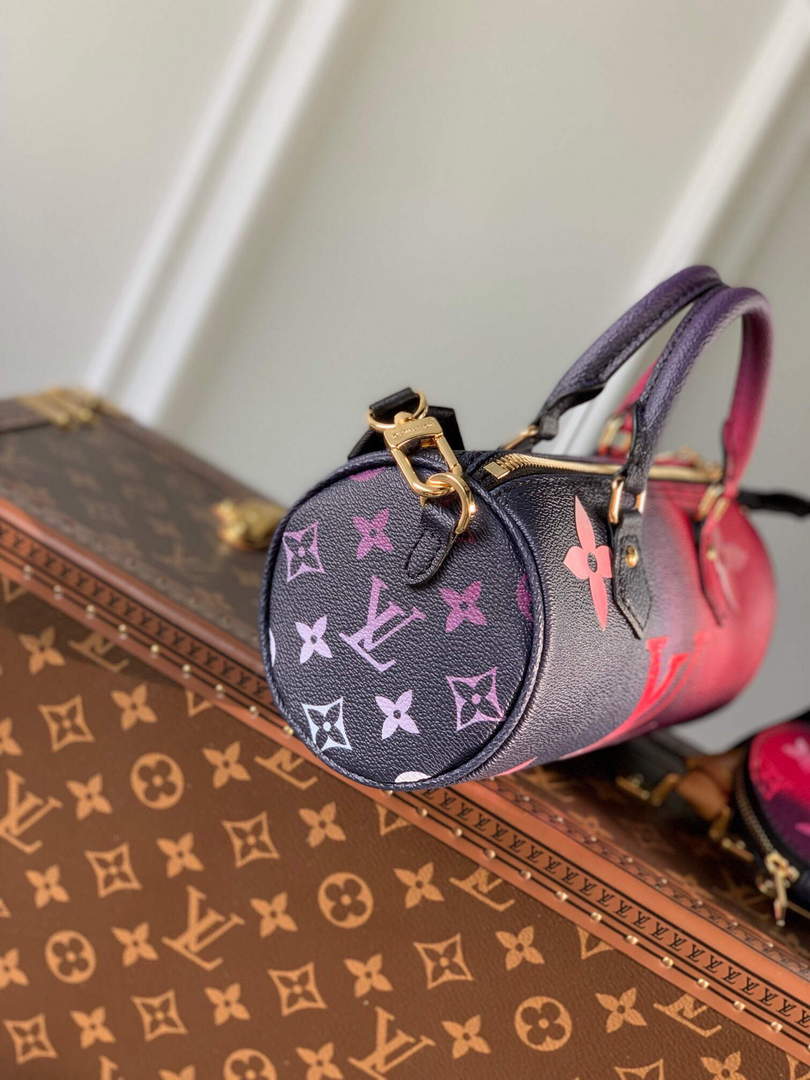 Louis Vuitton Papillon BB Midnight Fuschia Unboxing and What In my