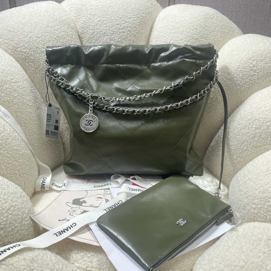 chanel-22-small-handbag-shiny-calfskin-as3260-dark-green-002-luxibags.ru