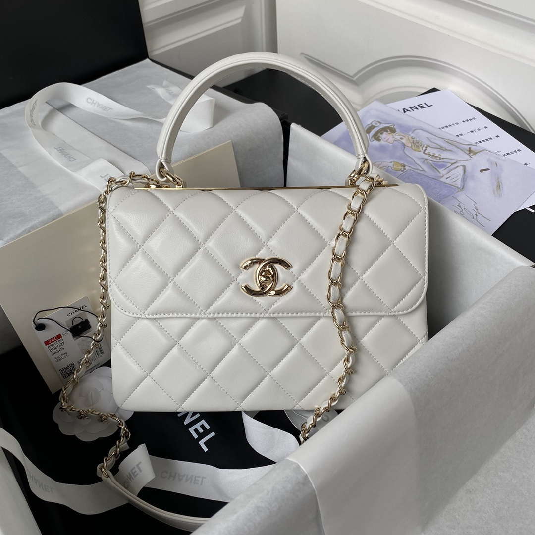 chanel-24c-trendy-cc-flap-bag-with-top-handle-lambskin-bag-a92236-white-gold-001-luxibags.ru